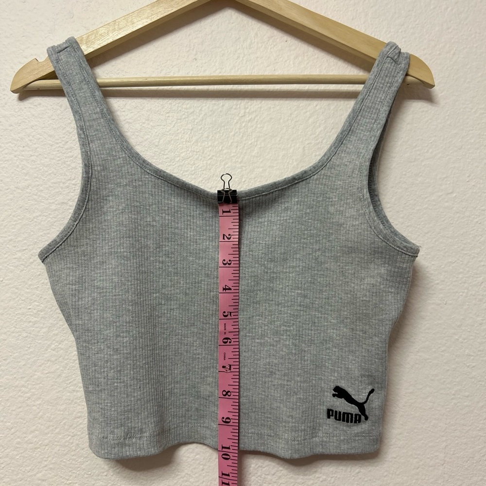 Puma Light Gray Ribbed Tank Top - Picture 5 of 5
